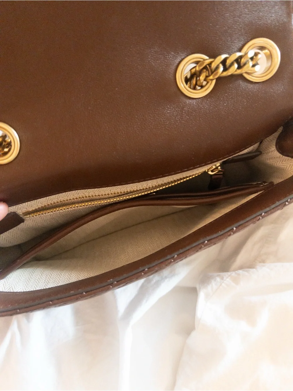 Tory Burch Kira Moto Quilt Convertible Shoulder/Crossbody Bag